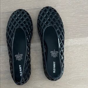 Old Navy Black Jelly Ballet Flats